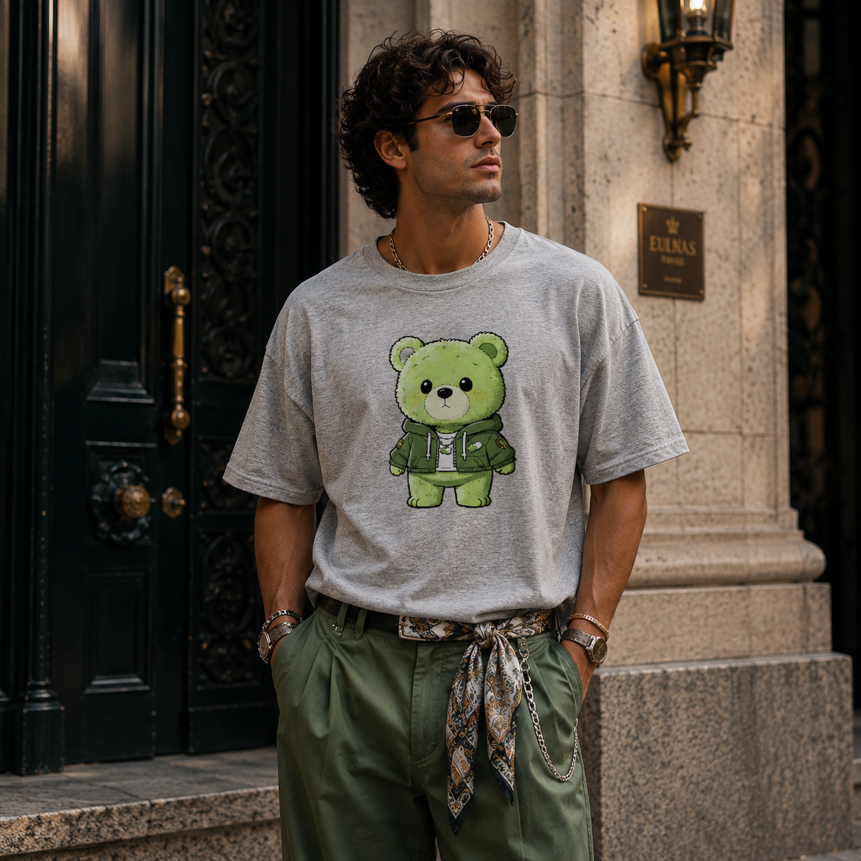Strizzi Boutique "Hustinettenbär" ohne Schrift - Unisex classic tee Vorne