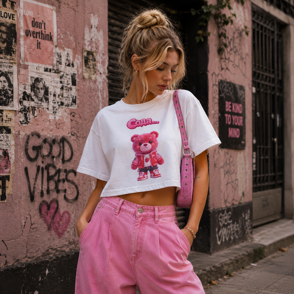 Strizzi Boutique "Soda Himbär 2" - Women’s crop top KYR Vorne