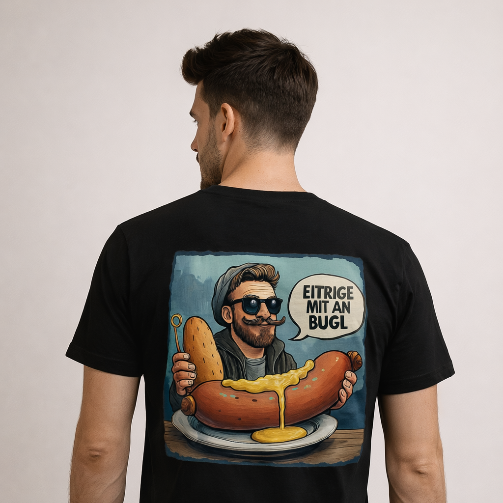 Strizzi Boutique "Eitrige mit an Bugl" - Unisex T-Shirt