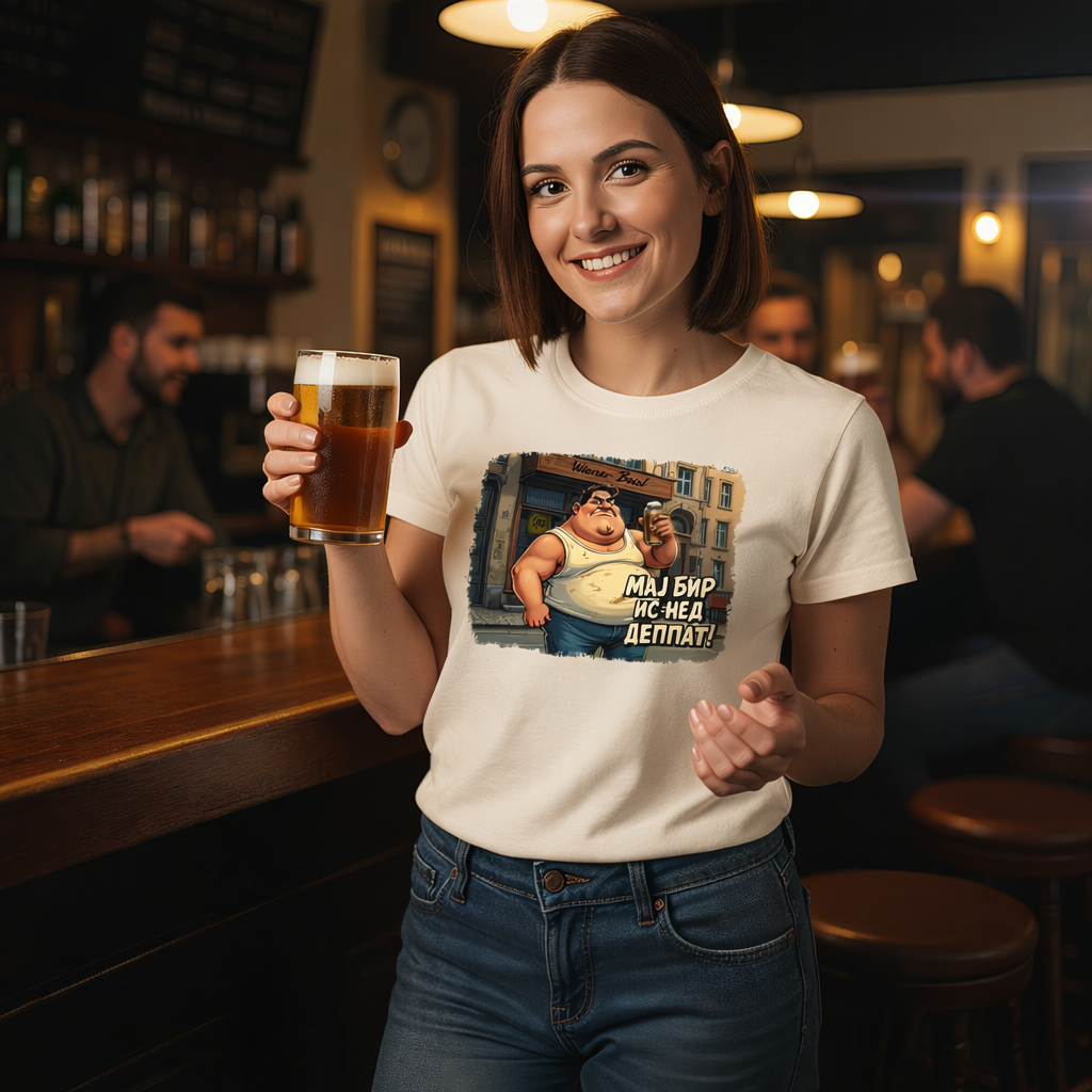 Strizzi Boutique "Mei Bier is ned deppat" - Unisex T-Shirt Kry
