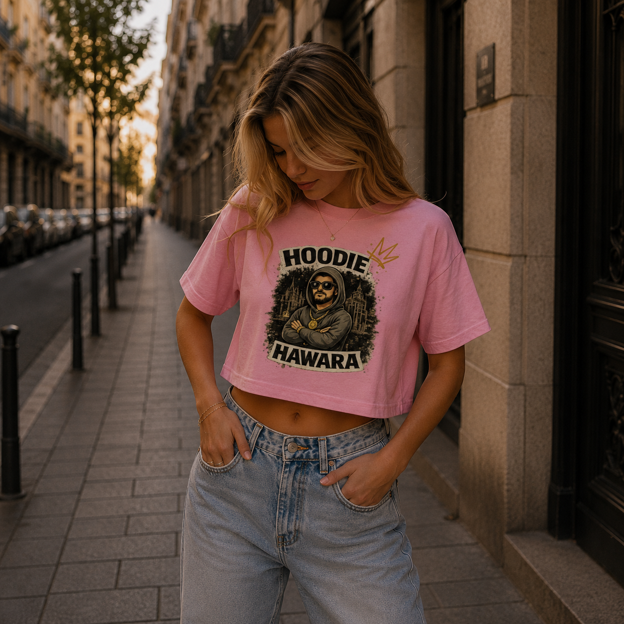Strizzi Boutique "Hoodie Hawara 2" - Women’s crop top