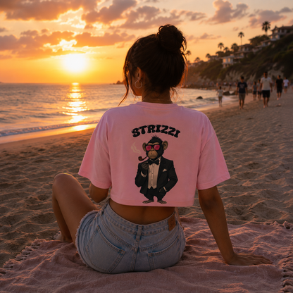 Strizzi Boutique "Smokin’ Monkey"- Women's Crop Top