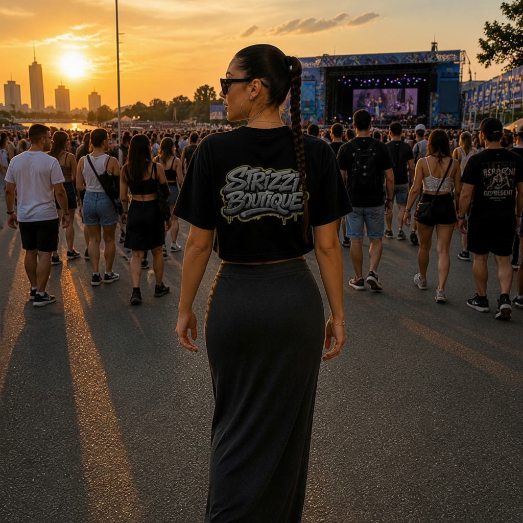 Strizzi Boutique "Graffiti 1" - Women’s crop top Hinten