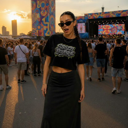 Strizzi Boutique "Graffiti 1" - Women’s crop top Vorne