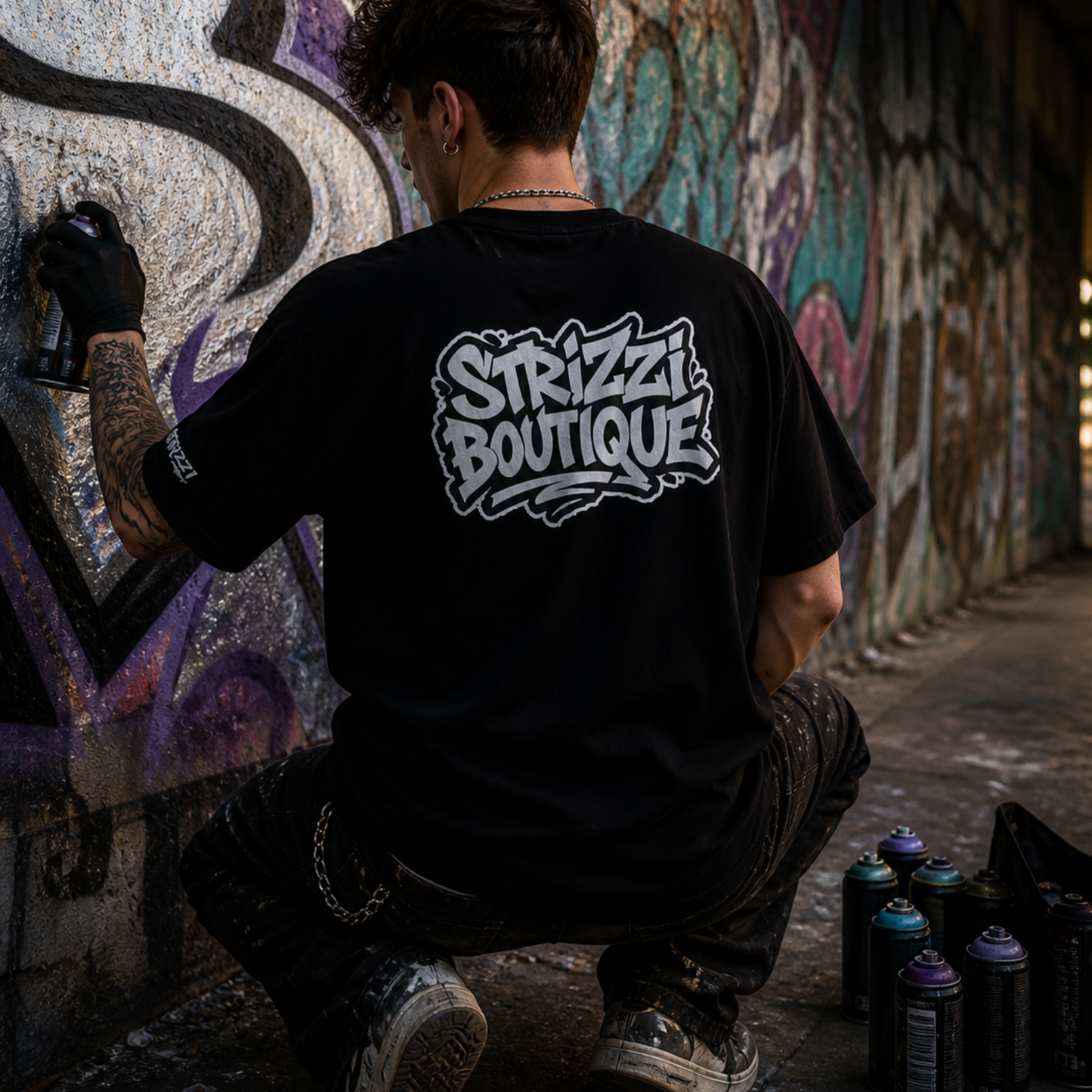 Strizzi Boutique "Graffiti 2" - Unisex classic tee Hinten