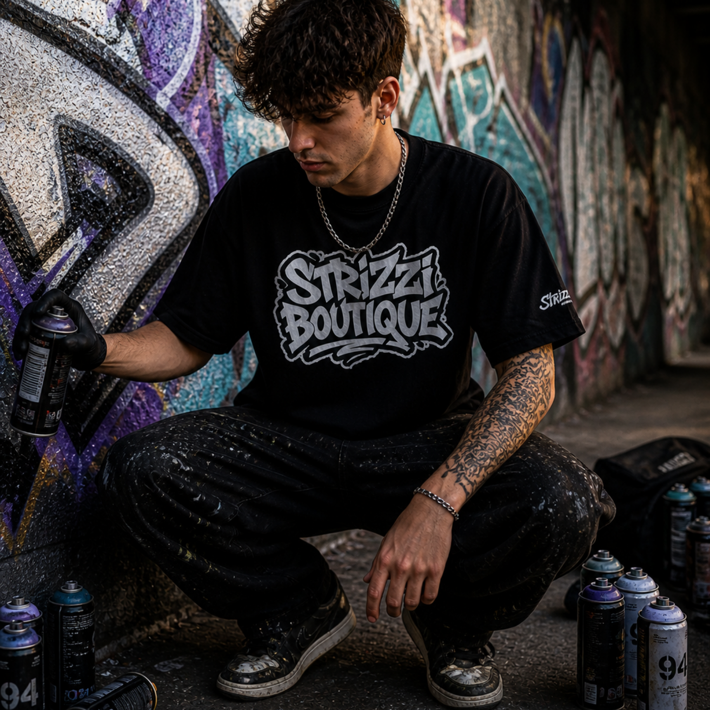 Strizzi Boutique "Graffiti 2" - Unisex classic tee Vorne