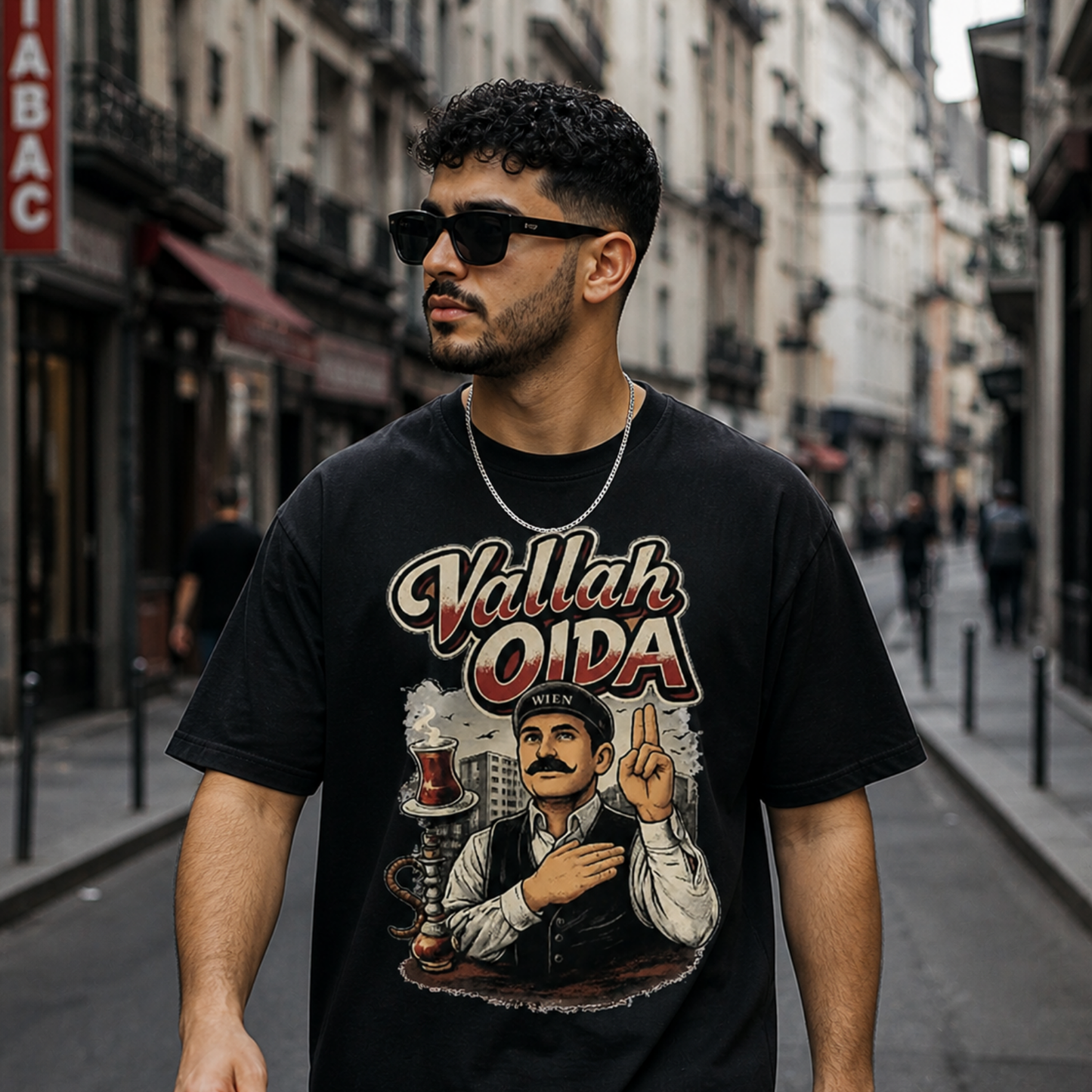 Strizzi Boutique "Vallah Oida" - Unisex classic tee Vorne
