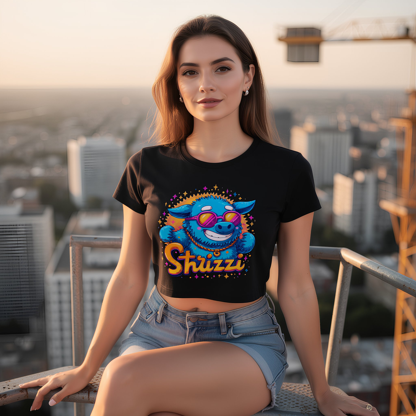 Strizzi Boutique "Swinefluencer"- Women’s crop top