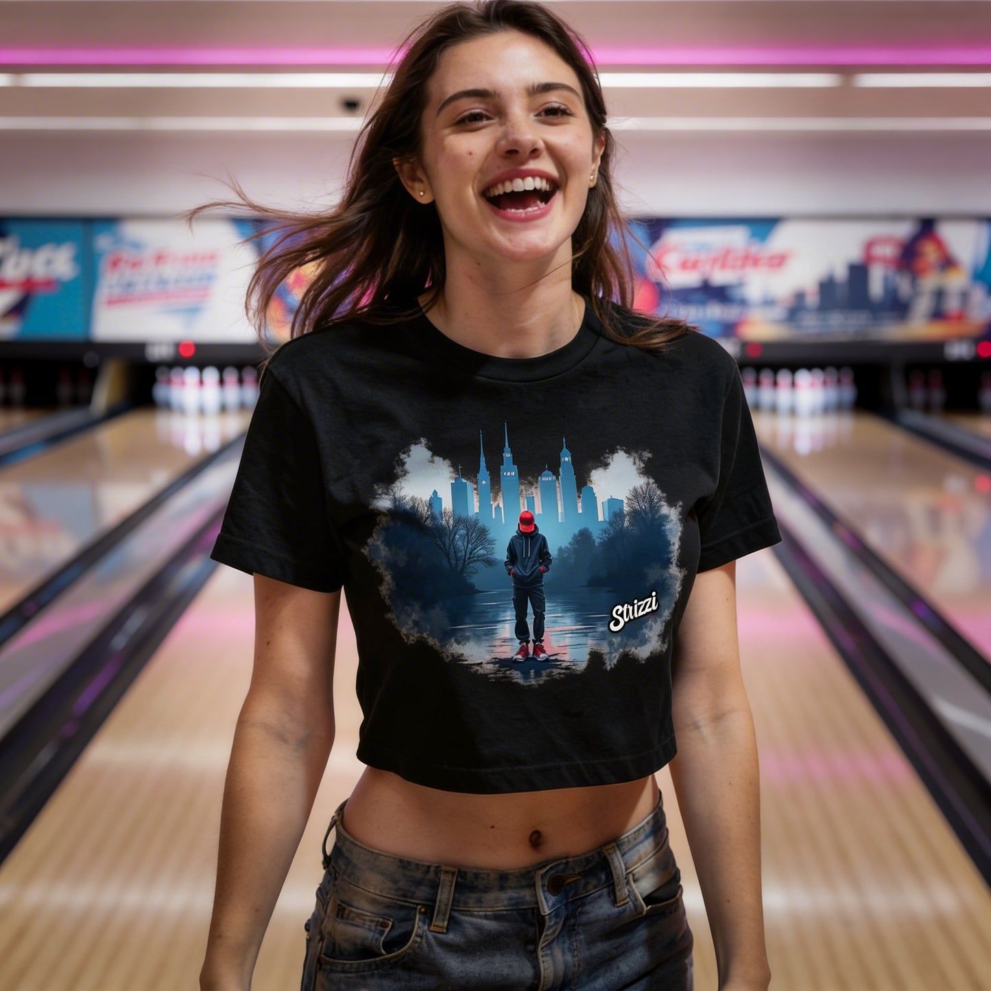 Strizzi Boutique "Skyline"- Women’s crop top