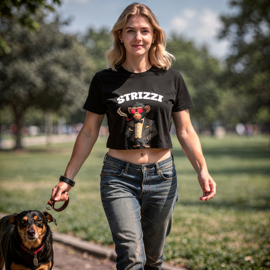 Strizzi Boutique "Smokin’ Monkey"- Womens's Crop top
