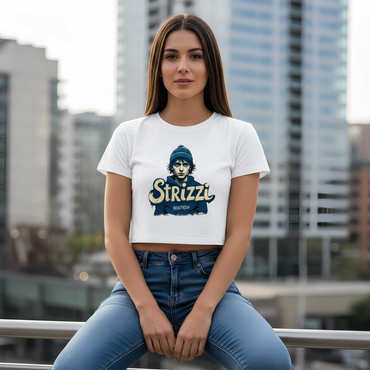 Strizzi "Hoodie Hawara" - hinten - crop top