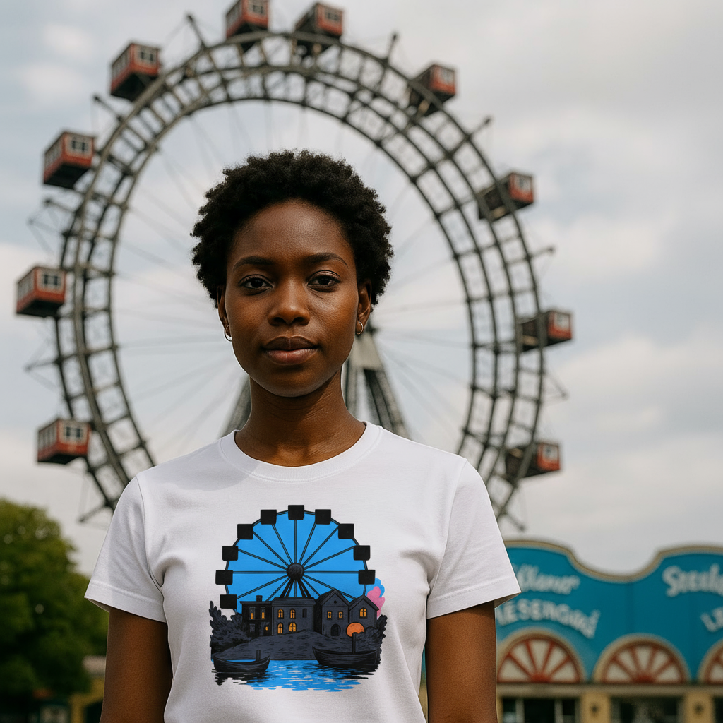 Strizzi Boutique "Donau-Riesenrad" - Women’s crop top hinten