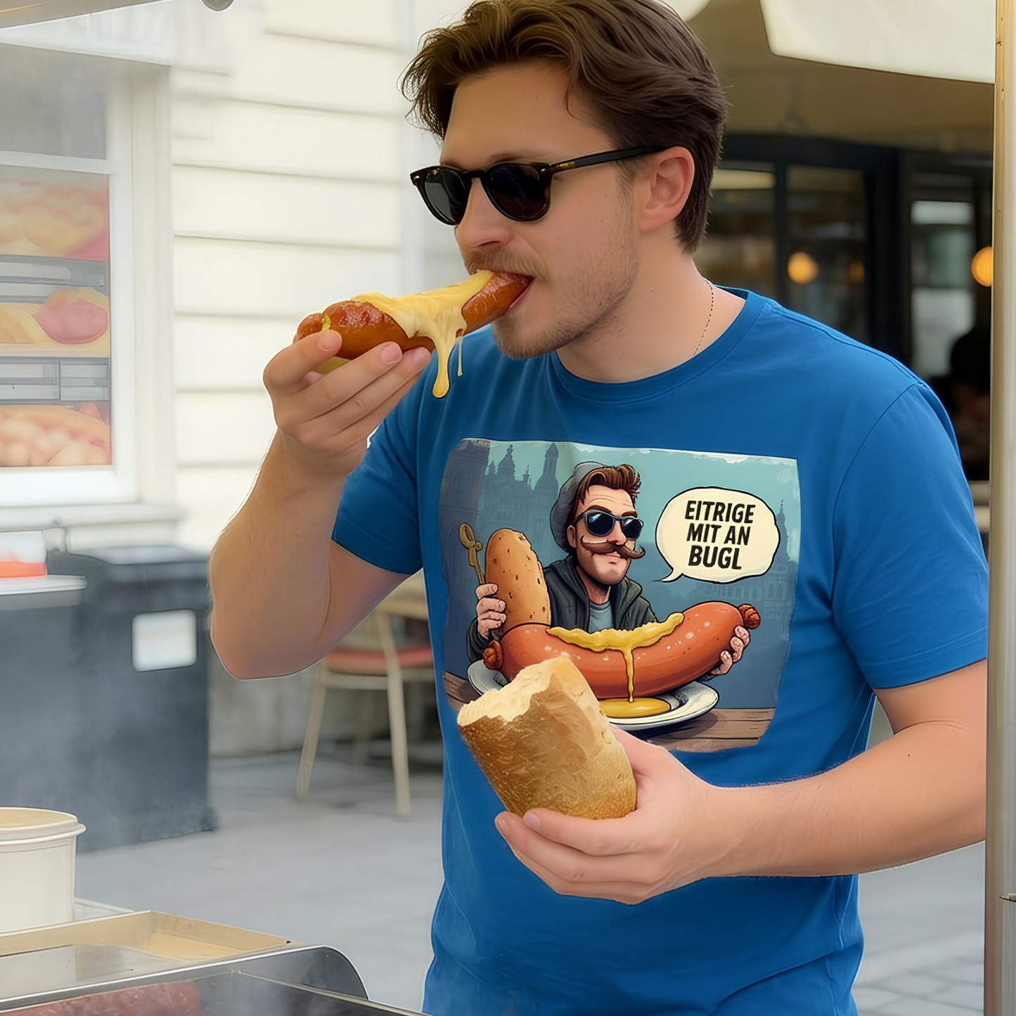 Strizzi Boutique "Eitrige mit an Bugl" - Unisex T-Shirt