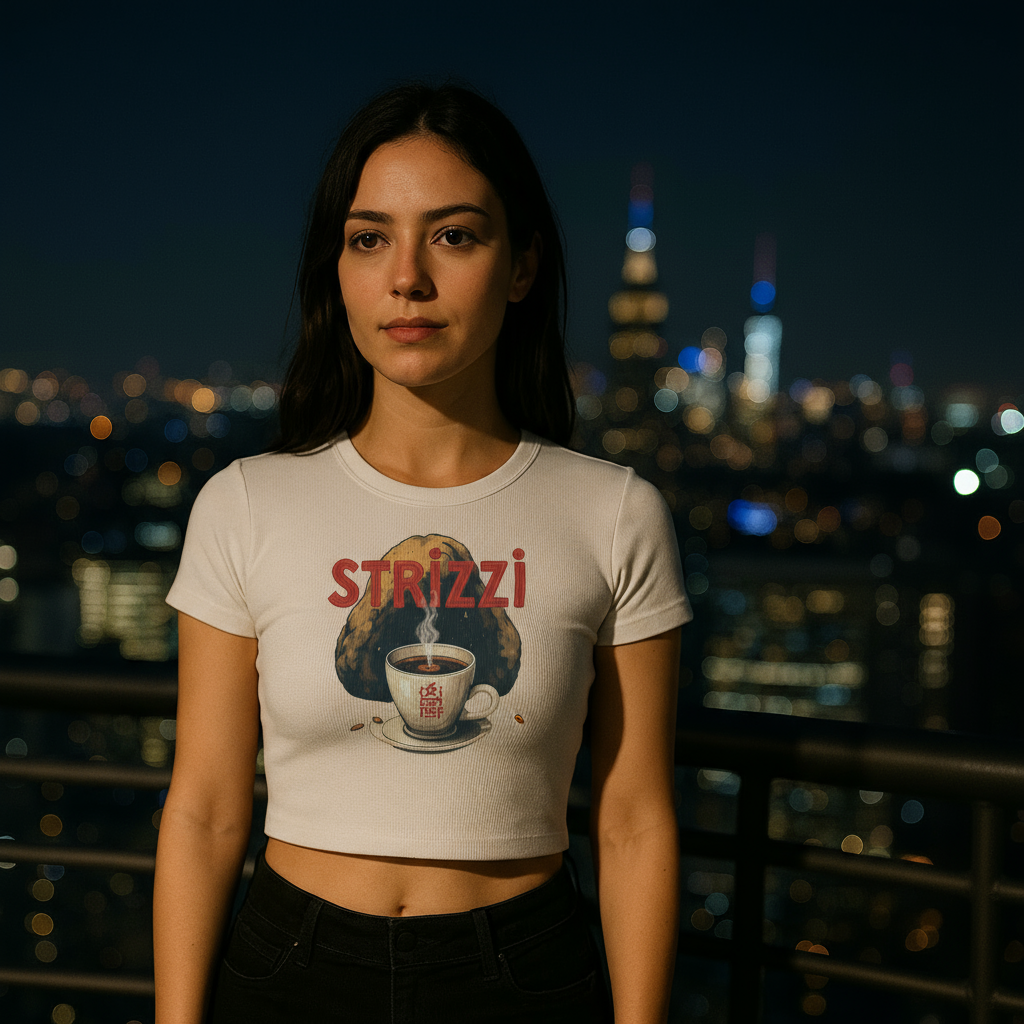 Strizzi Boutique "Dark Roast" - Women’s crop top vorne