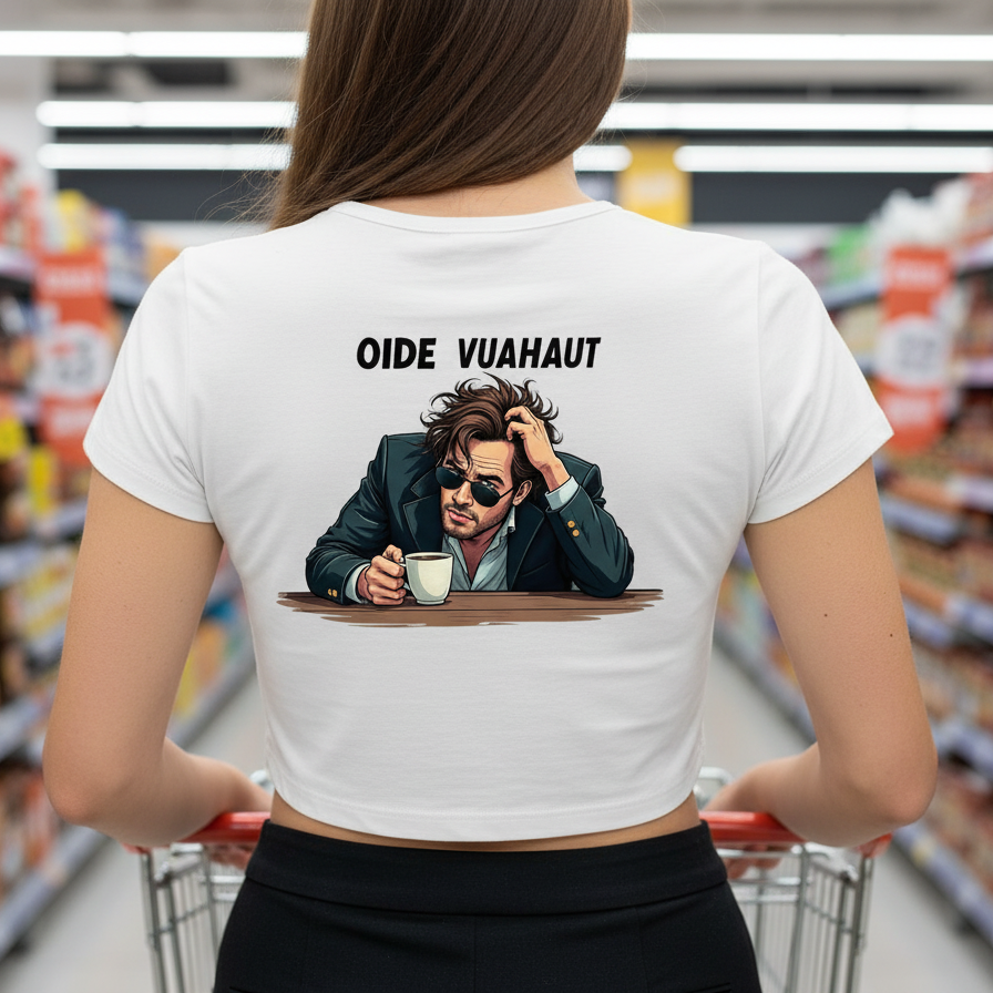 Strizzi Boutique "Oide Vuahaut" Deutsch - Women’s crop top