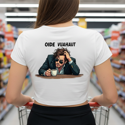 Strizzi Boutique "Oide Vuahaut" Deutsch - Women’s crop top