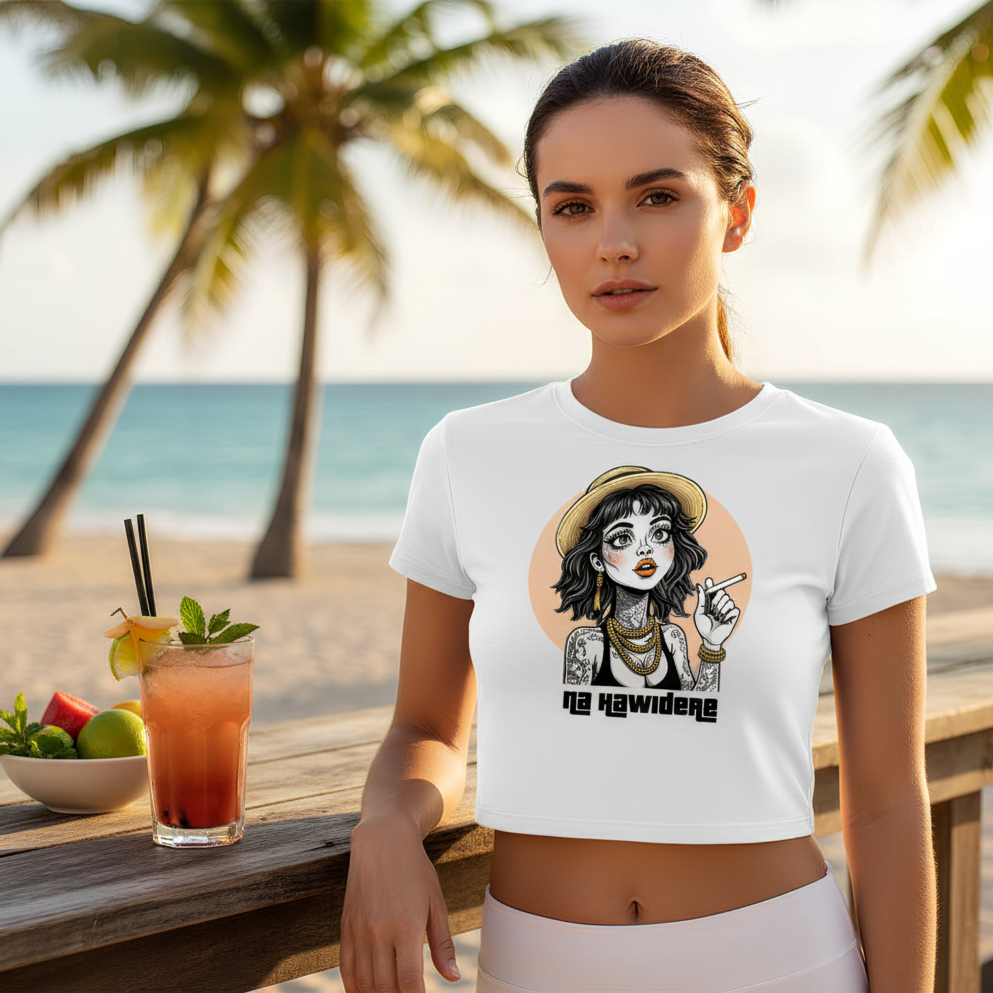 Strizzi Boutique "Na Hawidere" - Women’s crop top vorne