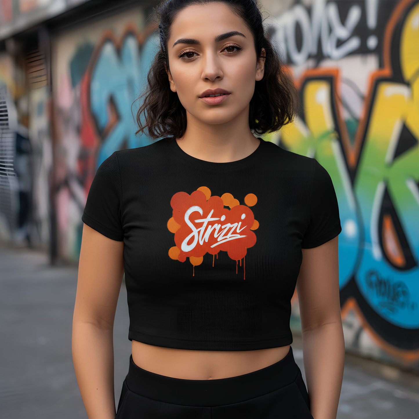 Strizzi Boutique "Spray"- Women’s crop top vorne