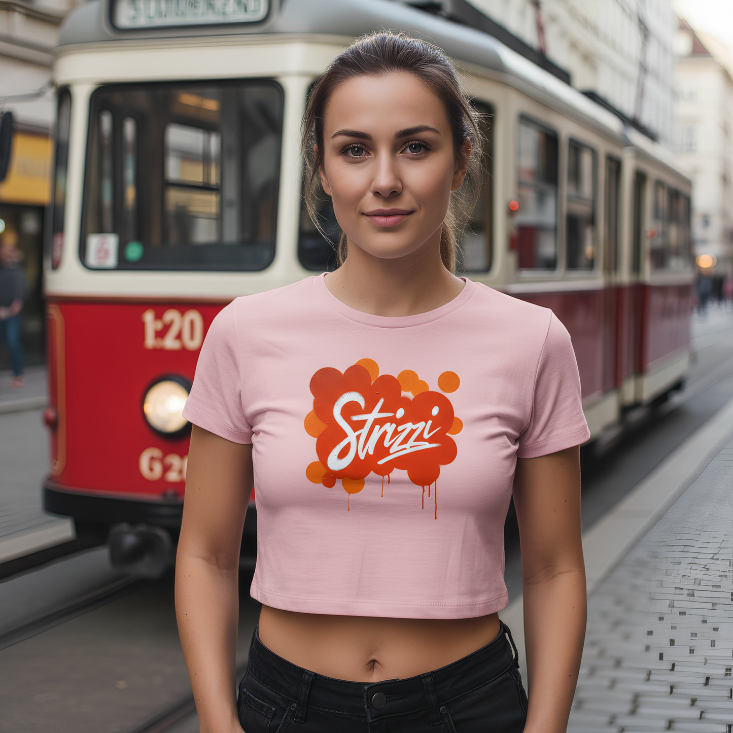 Strizzi Boutique "Spray"- Women’s crop top vorne
