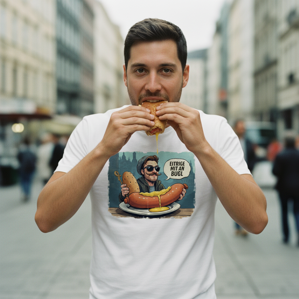 Strizzi Boutique "Eitrige mit an Bugl" - Unisex T-Shirt