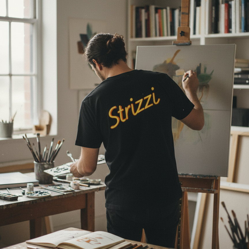 Strizzi Boutique "Schrift Gelb" - Unisex T-Shirt