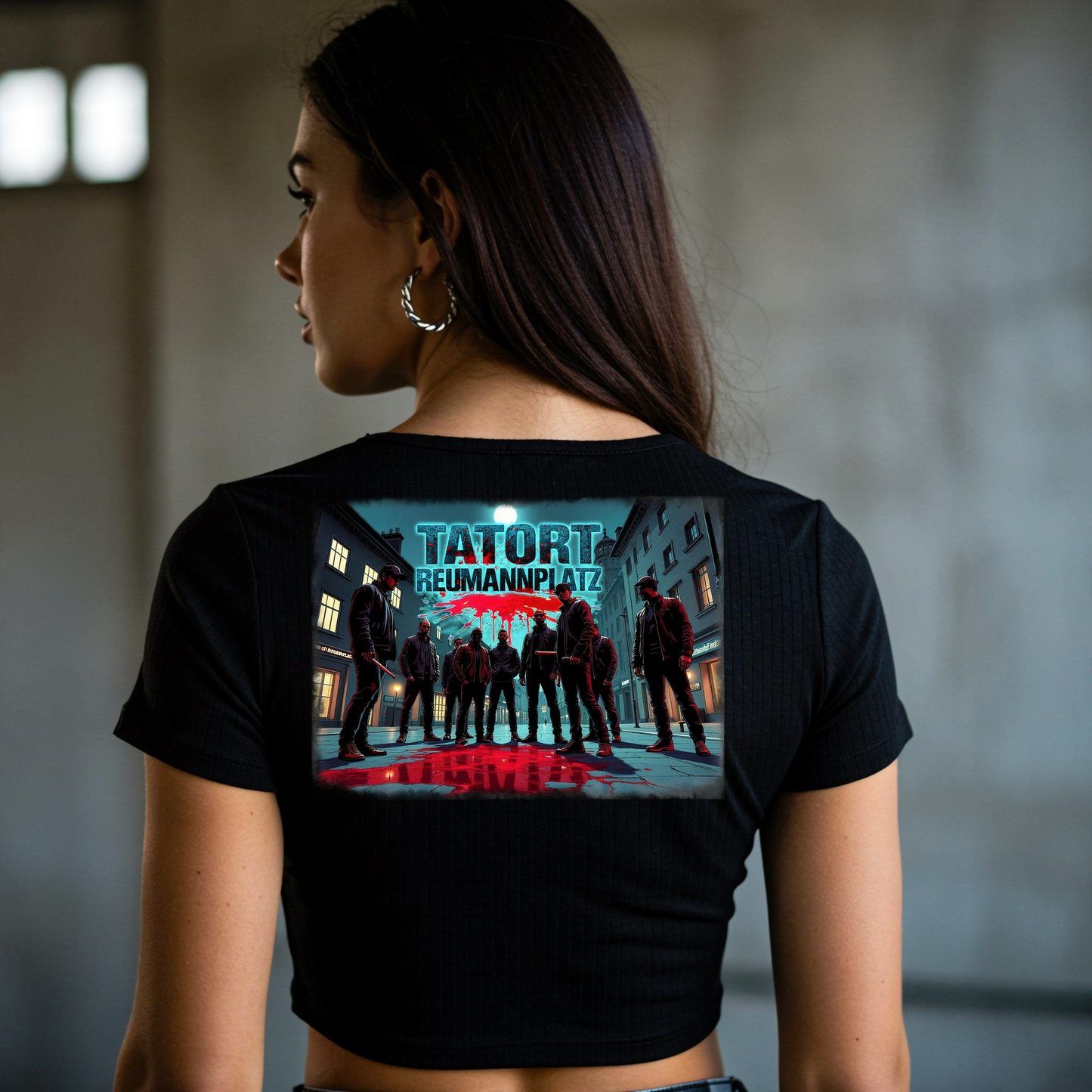 Strizzi Boutique "Tatort Reumannplatz" Deutsch- Women’s crop top