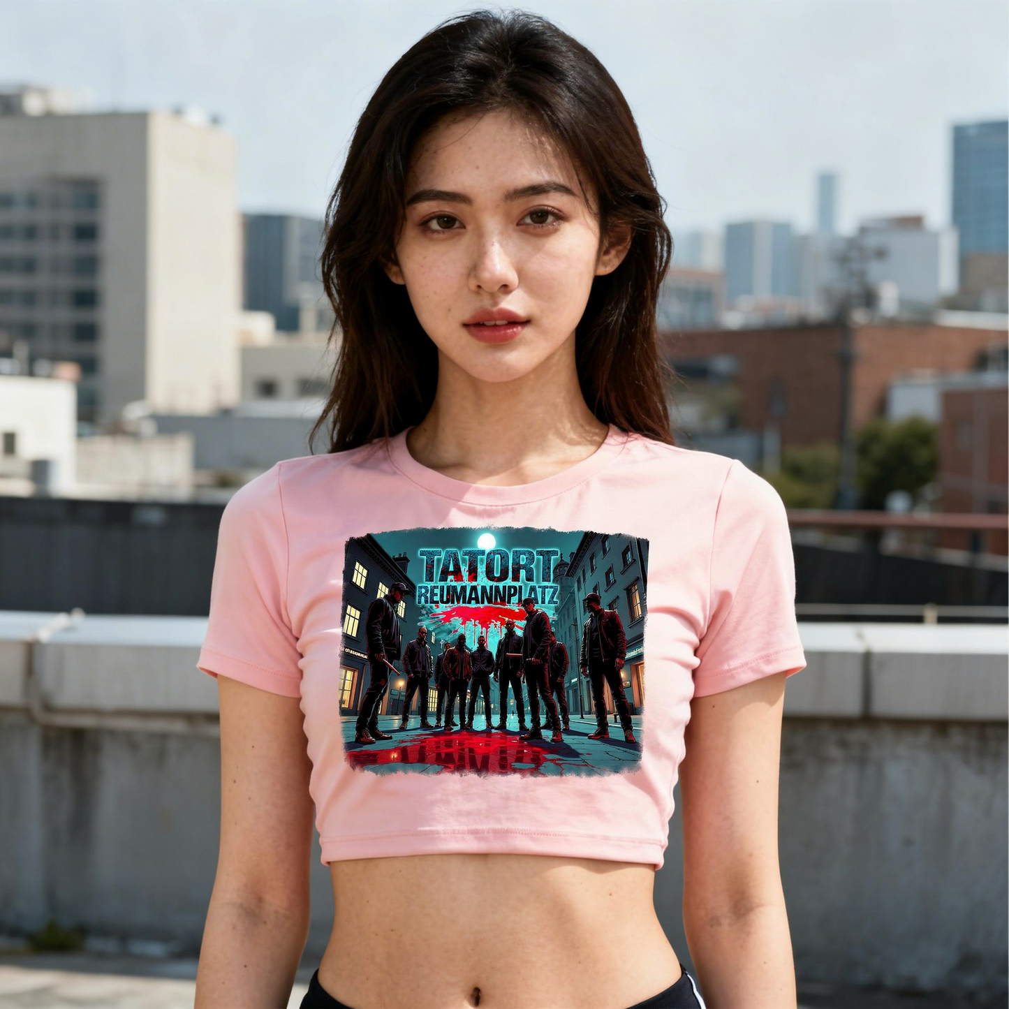 Strizzi Boutique "Tatort Reumannplatz" Deutsch- Women’s crop top