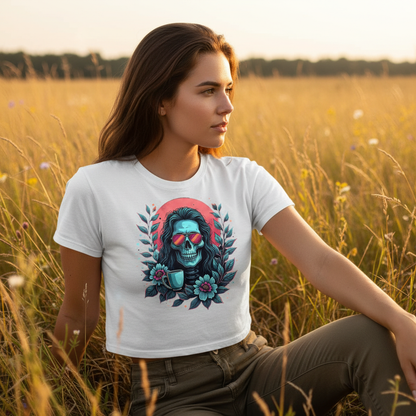 Strizzi Boutique "Koffeinkadaver"- Women’s crop top