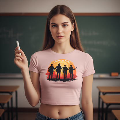 Strizzi Boutique "Country Band" - Women’s crop top