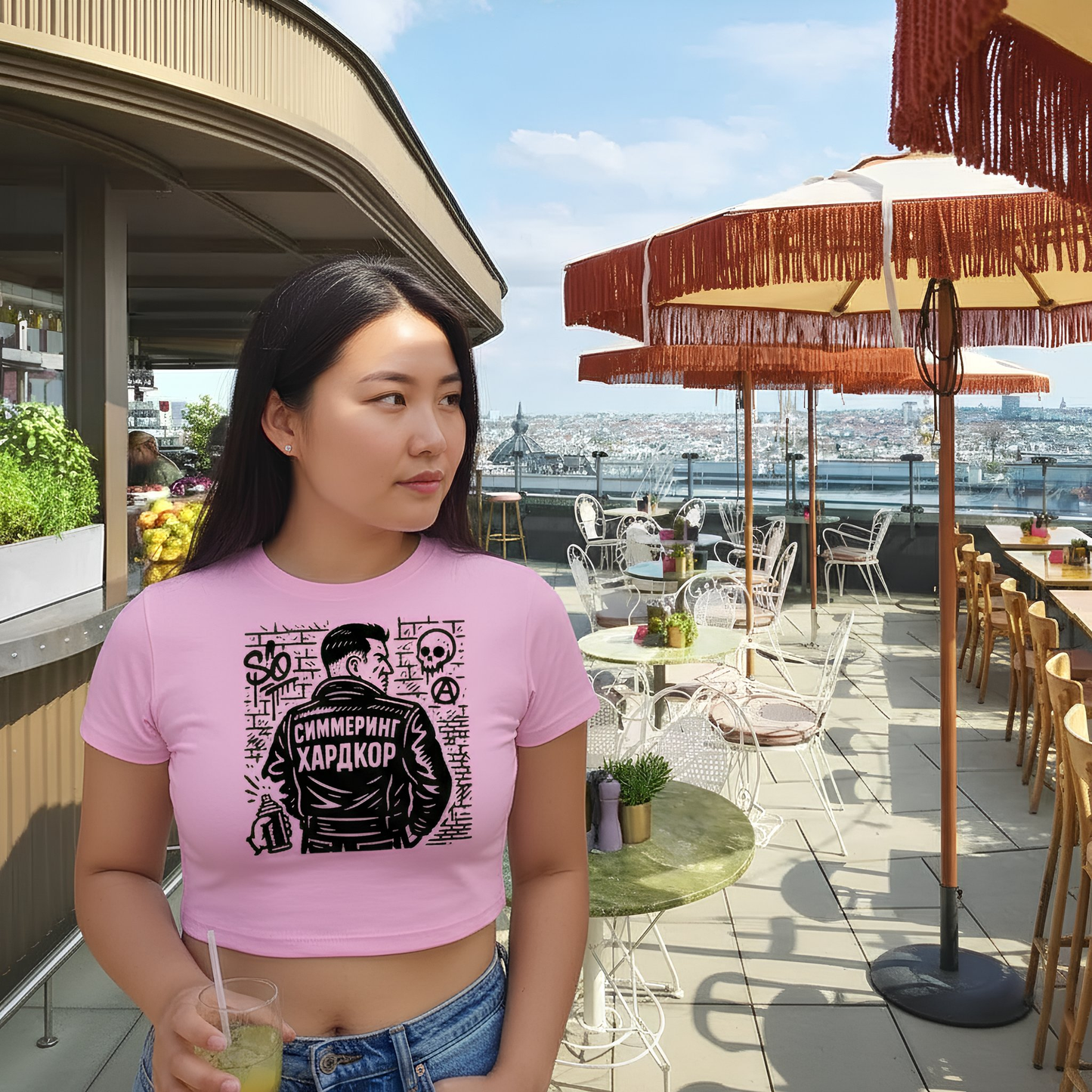 Strizzi Boutique "Simmering Hardcore" - Women’s crop top KYR