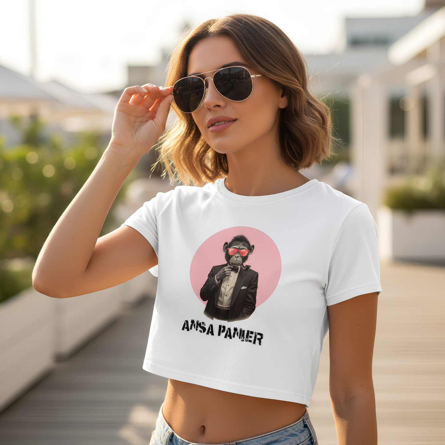 Strizzi Boutique "Ansa Panier" - Women’s crop top