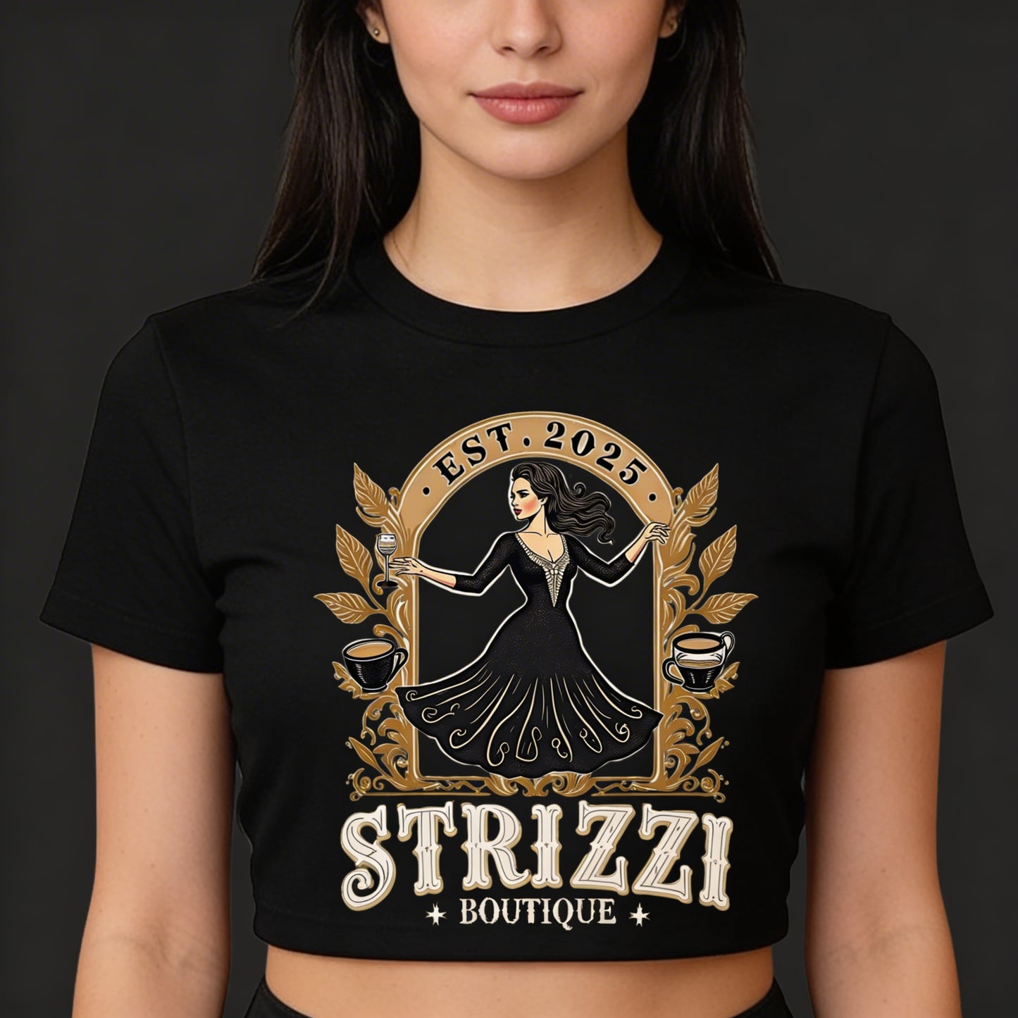 Strizzi Boutique "Mademoiselle Melange"- Women’s crop top