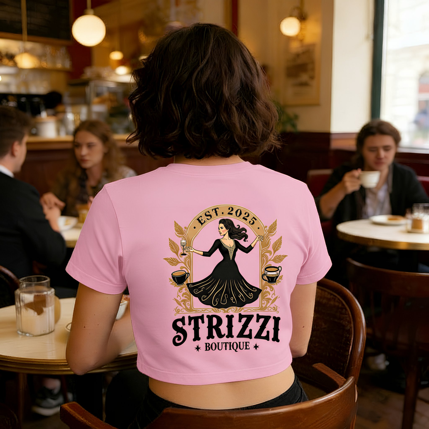 Strizzi Boutique "Mademoiselle Melange"- Women’s crop top
