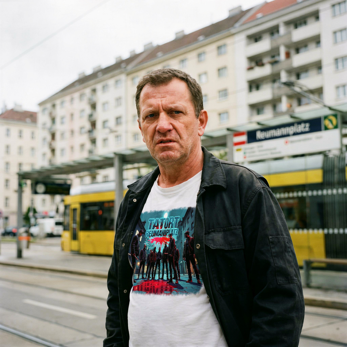Strizzi Boutique "Tatort Reumannplatz" -Unisex T-Shirt