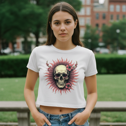 Strizzi Boutique "Pretty in Death"- Women’s crop top