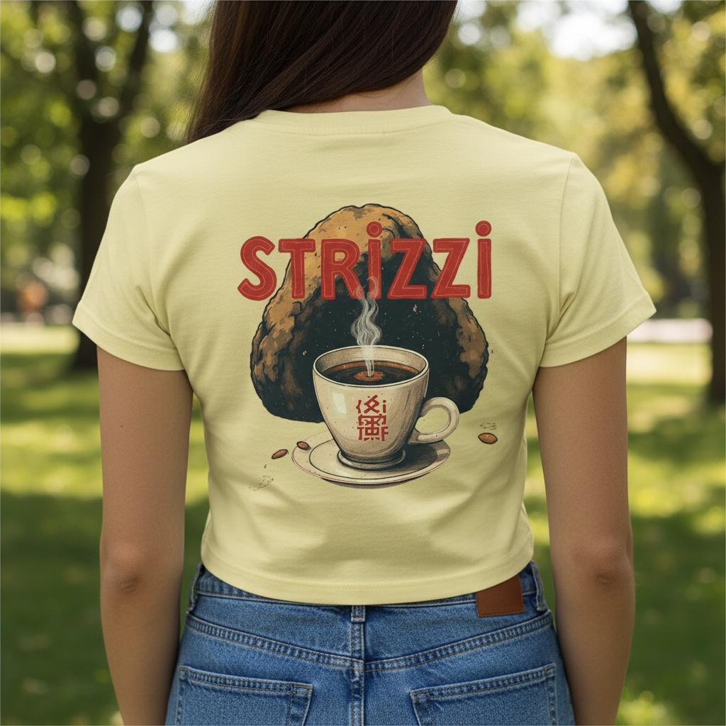 Strizzi Boutique "Dark Roast" - Women’s crop top hinten